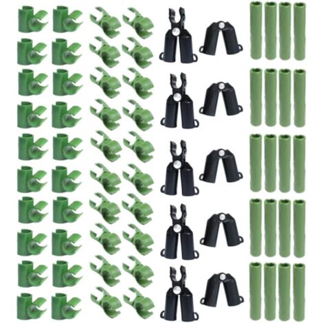 Lot De 70 Connecteurs Pour Treillis De Plantes - Polypropylène - 11 Mm - 5 Types Différents