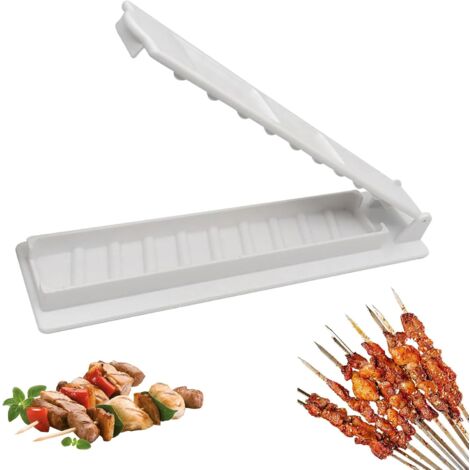 Presse à Brochettes Kebab Manuelle - En Plastique ABS Alimentaire, Portable, Facile à Nettoyer