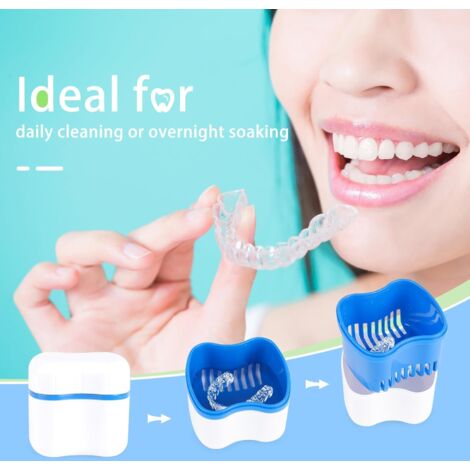 EJ.life Boîte Pour Prothèse Dentaire Étui à Prothèses Dentaires Voyage