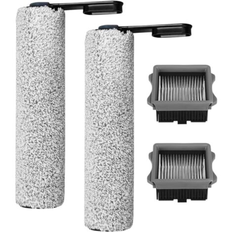 Kit Accessoires Tineco Floor One S7 Pro/S6 - 2 Rouleaux Brosses + 2 Filtres HEPA