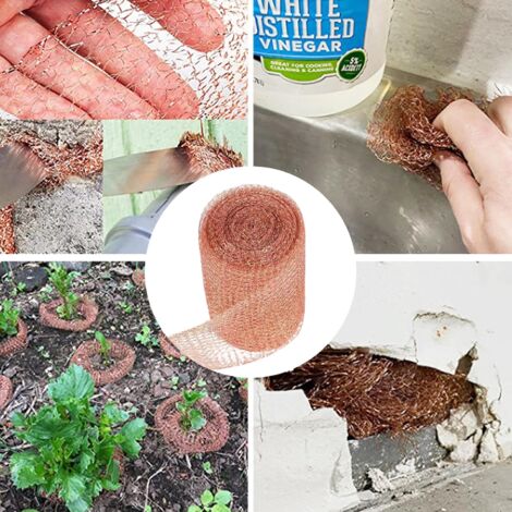BUCOMTU 10 Mètres Filet Cuivre Anti Limaces Et Escargots,Anti Rongeur De Haute Qualité Bande De Cuivre Contre Les Escargots Pour Jardin,Maison, Potager