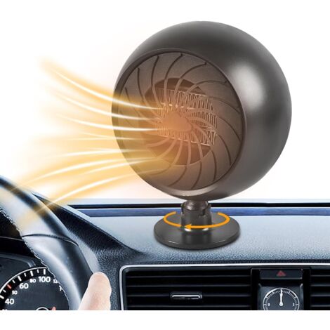 Chauffage 12v Camping Car Du00e9sembueur Et Du00e9givreur 2 En 1 Pour Voiture, Chauffage, Su00e9choir, Pare-brise, Ventilateur Chauffant, 12V, 200W Chauffage Allume-cigare