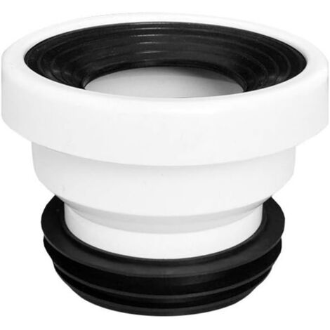Raccord WC Droit Ou Excentrique - Joint Caoutchouc, Décalage 0/2/5/10 Cm, PVC, Pour Installation Cuvette
