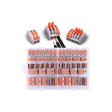 60 Pièces Connecteurs Électriques Rapides 2 Ports - Bornes De Connexion Automatique Compactes Pour Maison Et Hôtel
