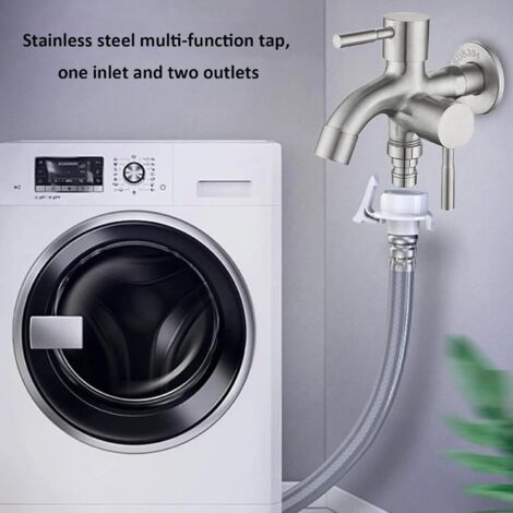 Double Robinet 1/2 Universel Pour Machine à Laver En Acier Inoxydable 304 Multifonction Pour Cuisines Jardins Salles De Bains 98863215 Double Robinet 1/2 Universel Pour Machine à Laver En Acier Inoxydable 304 Multifonction Pour Cuisines Jardins Salles De Bains 98863215