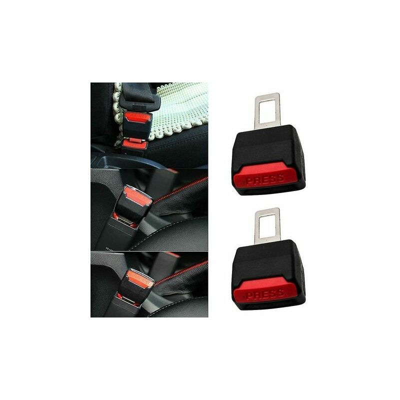 2pcs clip de ceinture de sécurité de voiture extension connecteur voiture  sécurité siège serrure boucle ceinture de sécurité clip extender ceinture  de sécurité convertisseur accessoireswanan 