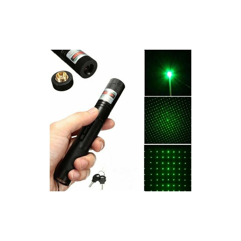 Pointeurs laser verts puissants 10000m 532nm pointeur laser de vise laser  vert haute puissance-Laser303