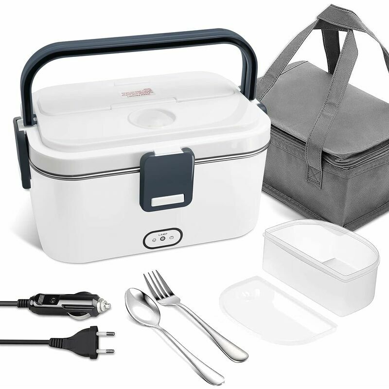Boîte Chauffante Hermétique Gamelle Lunch Box Électrique 12V 220V Qualité  Alimentaire pour Repas Chaud en Acier INOX