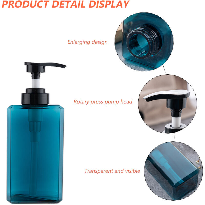 XM280-Flacon Pompe Distributeur Vide 75ml Pour Eau de Toilette Shampooing  Bleu - Cdiscount Au quotidien
