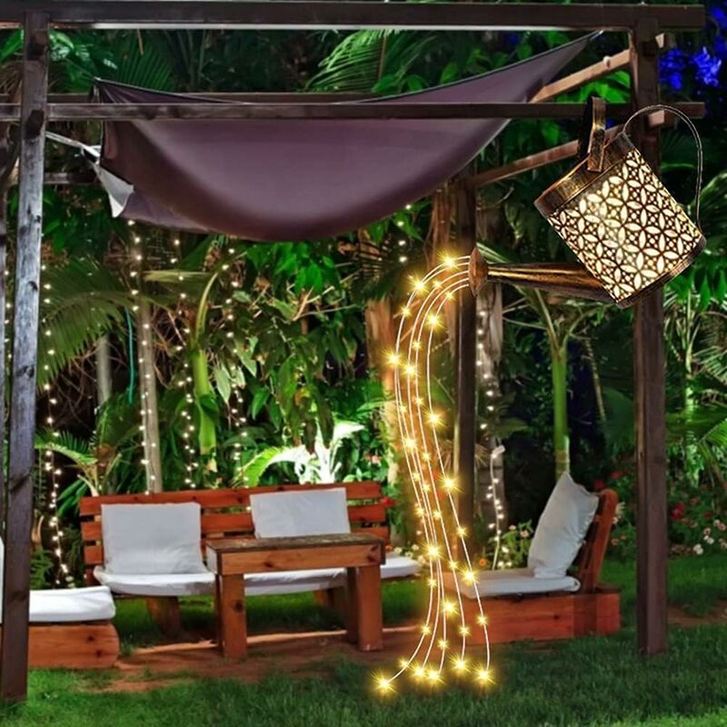 Rideau lumineux solaire à LED en forme d'étoile ou de lune, imperméable,  luminaire décoratif d'extérieur, idéal pour une fenêtre, une clôture, une  tente, un jardin ou un Patio - AliExpress