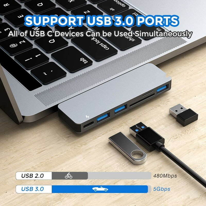 Lazmin Adaptateur SSD M.2 NVME vers USB 3.1, Lecteur de Carte M.2 NGFF NVME  vers USB Puce de Pont USB 3.1 Gen 2 avec 10 Gbps Haute Performance :  : Informatique