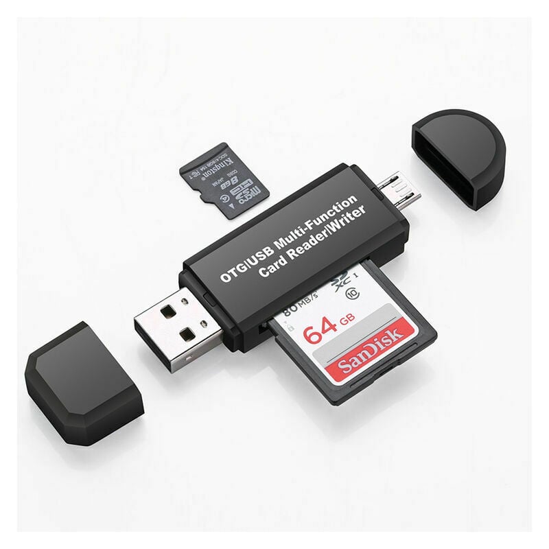 Lecteur de carte SD certifié pour Iphone Ipad Macbook Caméra Usb C Type C  Lecteur de carte Adaptateur, Lightning Dual Card Slot Micro Memory Card  Reader prend en charge Sd