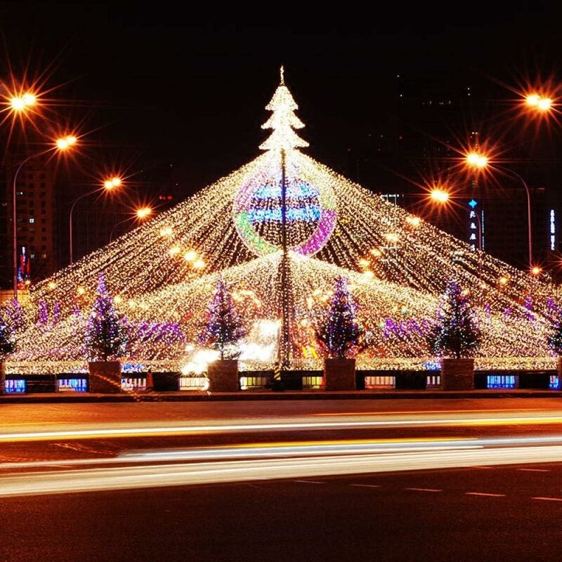 100M 1000 LED Noël LED Guirlande Lumineuse Extérieure Fée Guirlande De  Vacances Fête De Mariage Fée Guirlande Lumière-Blanc_100M_1000LEDS