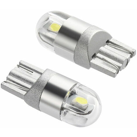 10Pcs Blanc T10 3030 2SMD LED Ampoules de Voiture Lampe Haut