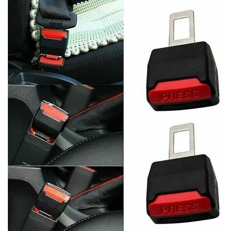 2pcs clip de ceinture de sécurité de voiture extension connecteur voiture  sécurité siège serrure boucle ceinture de sécurité clip extender ceinture  de