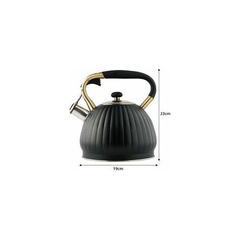 Jeffergarden Théières pour Cuisinière Induction avec Poignée Résistante à  la Chaleur Caféière en Acier Inoxydable Bouilloire Thé Services à Thé et à  Café (1.5L)