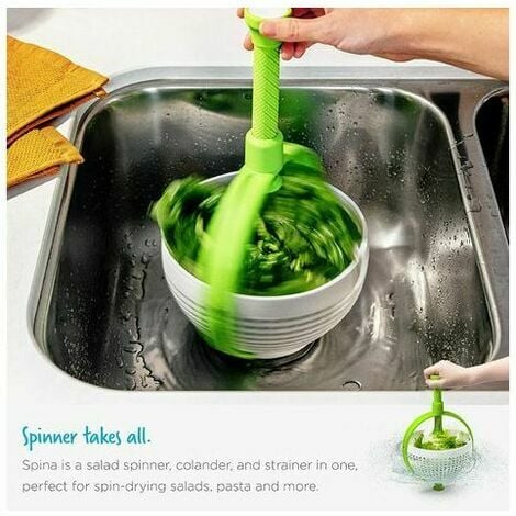Essoreuse à salade facile à utiliser - Passoire rotative en nylon  anti-rayures - Essoreuse à laitue - Passoire