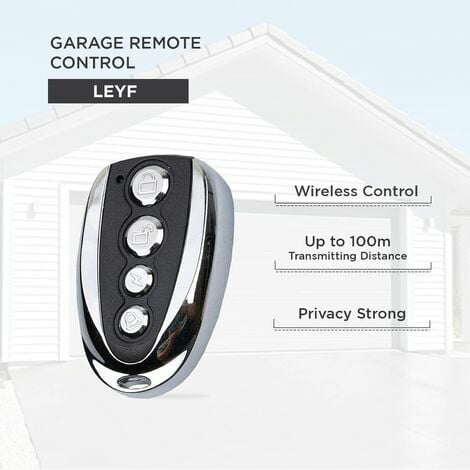 LEYF 1 X Émetteur à Main 433 MHz Porte de Garage Télécommande