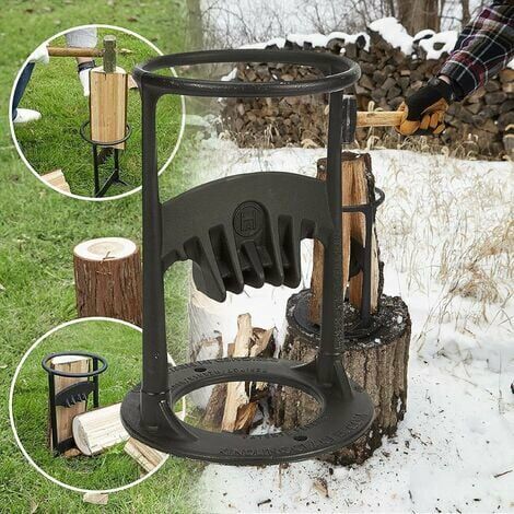 Séparateur de bois de chauffage, fendeuse à bois robuste Couteau fendeur de  bûches manuel pour camping à domicile à l'extérieur