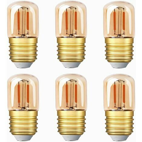 Ampoule LED C7 E12 220V, Ampoule Bougie Edison Vintage E12 0.5W  Remplacement 5W, Ampoule à Filament LED E12 Ambre Ampoule Décorative  Veilleuse, Blanc Chaud 2200K, Non Dimmable, Lot de 6 : 