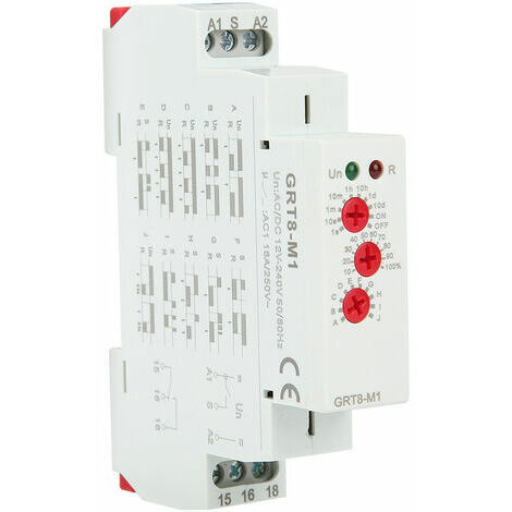 relais temporisé programmable Relais temporisé temporisé Programmable à 8  broches pour panneaux d'affichage electronique