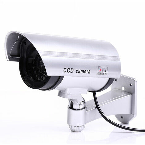Caméra de surveillance factice avec détecteur de mouvement et fonction  alarme