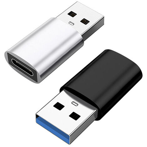 Alimentation USB C Male vers USB femelle, [lot de 2] Type C vers USB A  chargeur