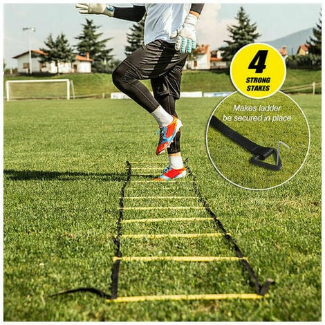 Échelle d'entraînement de vitesse de football pour adultes Échelle de  vitesse 6m Échelle d'agilité de 12 niveaux