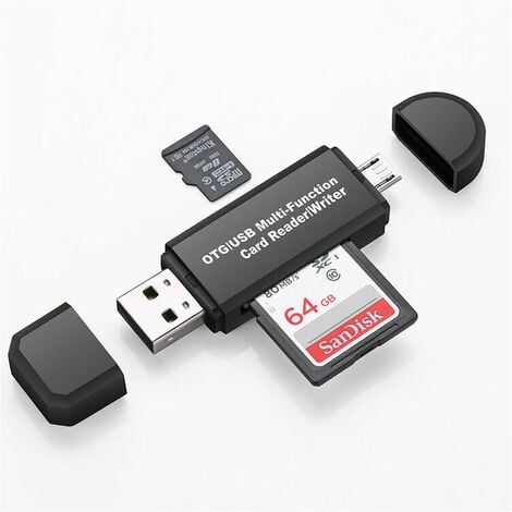 Lecteur de Carte SD USB 3.0 4 en 1 Lecteur de Carte Mémoire SD