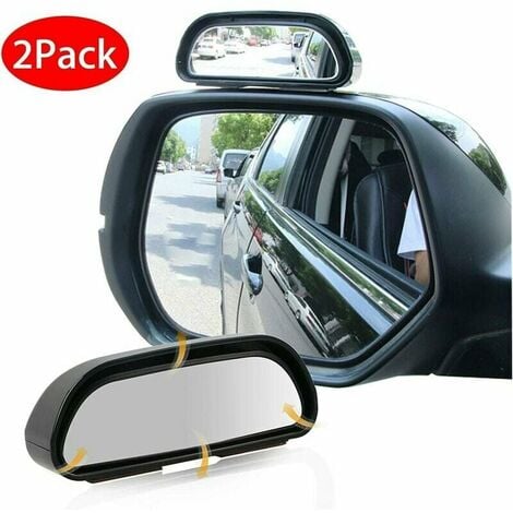 Lot de 2] Miroir angle mort pour rétroviseur extérieur voiture 360° Grand  angle