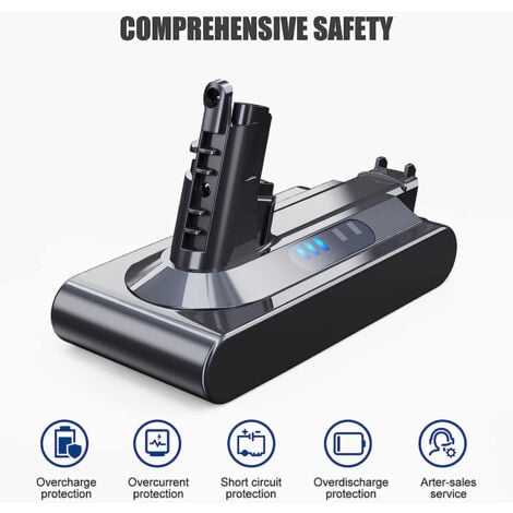 25.2V 5000mAh Batterie pour Dyson V10 SV12 V10 Motorhead V10 Fluffy V10 Total Clean