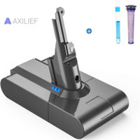 Axilief – Batterie lithium-ion 6000mAh 21.6V pour aspirateur Dyson V8 Motorhead – Autonomie prolongée – Compatible avec plusieurs modèles