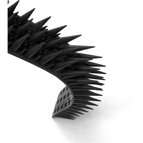 Pics Anti Pigeon en Plastique, Pique Anti Pigeons pour Balcon, Pic Anti Oiseaux Installer Clôturesappuis de Fenêtre, Empêchent Pigeons, Corbeaux, Chats de Un Atterrissage(15PCS) (Noir)