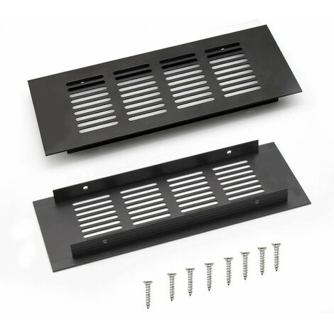 Grille D'Aération Aluminium 80x200/300/350 Mm – Kit Ventilation Murale