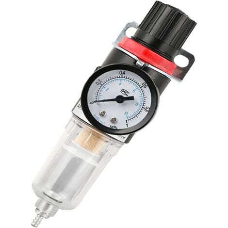 Régulateur pression air avec manomètre et filtre 1/4 Gaz - Algi