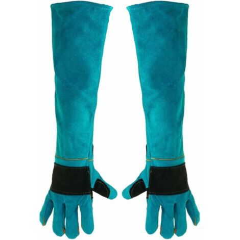 Gants De Soudage En Cuir Épais Résistants Au Feu Et à La Chaleur – Kevlar, Multifonctions BBQ, Forge, Jardinage