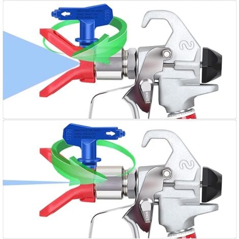 Buse Airless pulvérisation Réversible, 2X Buse siège Garde, Accessoires Buse Airless pour Pistolet à Peinture Haute Pression (Tapez 211, 315, 417, 517, 515, 523)
