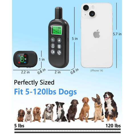 Collier de dressage électrique pour chien de 2 600 pieds, parlez à votre chien, comprend 3 modes de dressage, bip, vibration, choc, collier anti-aboiement pour chien étanche IPX7