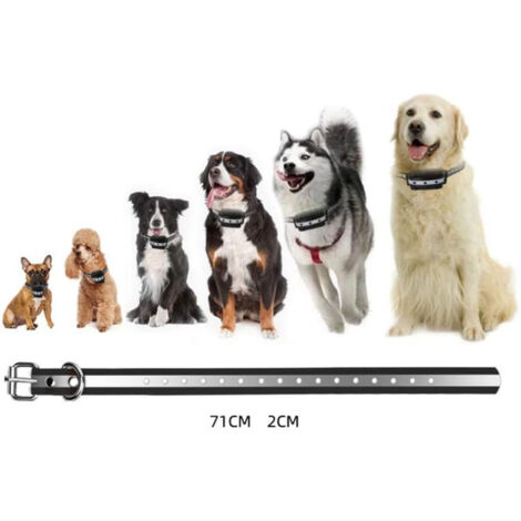 Collier anti-aboiement pour chiens de grande, moyenne et petite taille, collier anti-choc pour chien avec télécommande 1500M (paquet vide), collier anti-aboiement avec fonction bip et vibration