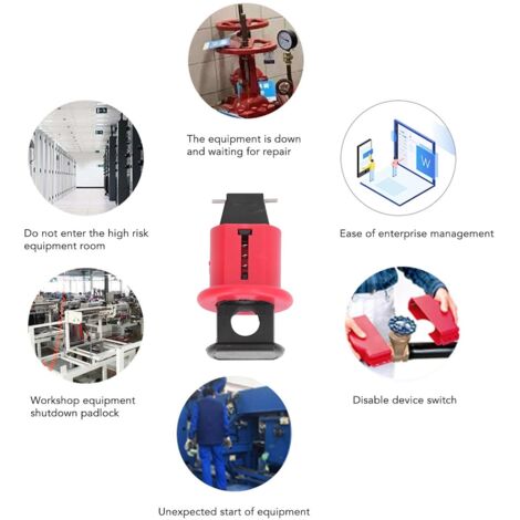 Dispositif De Verrouillage Pour Disjoncteur AMIUHOUN – Universel Unipolaire/multipolaire, En Nylon, Sécurité électrique