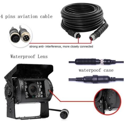 Caméra De Recul étanche 170° Pour Voiture/SUV - 12V, Vision Nocturne, Câble 6m