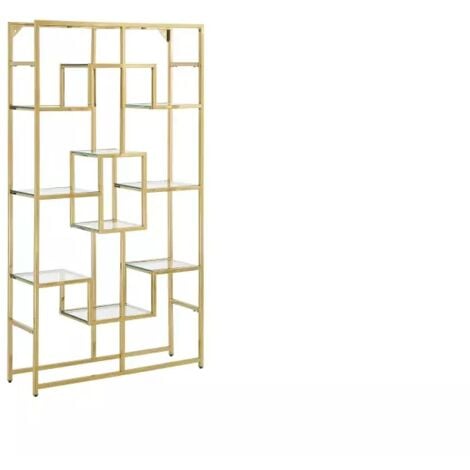 Bibliothèque étagère RICHMONT Gold 100x30x180 cm