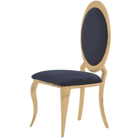 Lot de chaises ANGEL baroque Gold Velours (1/4)