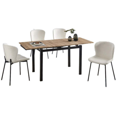 Table extensible BORA en bois Chêne (1/3)