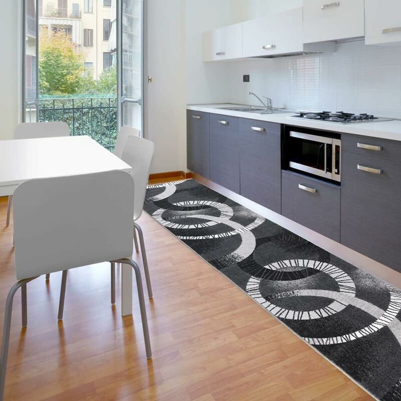 Tapis de Cuisine Moderne Au Mètre H57 Coureur Bordé Absorbant Antidérapant Lavable Marron Tapis de Cuisine Moderne Au Mètre H57 Coureur Bordé Absorbant Antidérapant Lavable Marron