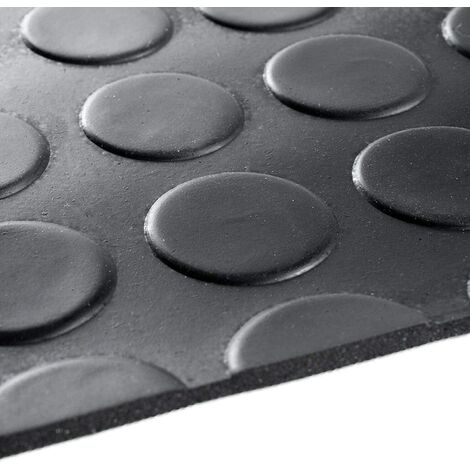 Tapis Protecteur de sol en gomme antidérapant avec revêtement robuste à bulles noires Différentes tailles - 120x250 cm