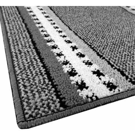 Tapis de Cuisine Coureur Bordé Absorbant Antidérapant Lavable En Différentes Tailles Gris - 57x230 cm