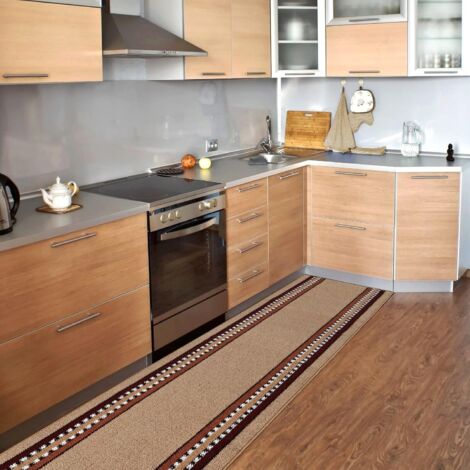 Tapis De Cuisine Lavable Antidérapant 43.5 X 180 Cm - Absorbant Et Confortable - Pour Cuisine, Couloir, Buanderie