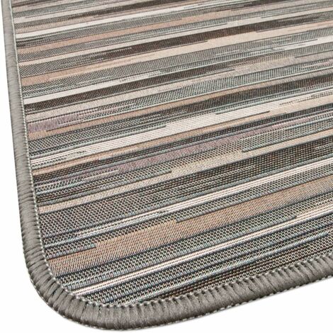 Tapis de Cuisine Texture Plate Coureur Lavable Antidérapant Moderne motif Bamboo Orange - 52x110 cm