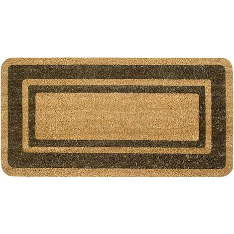 Emmevi Mv S.P.A. – Paillasson en noix de coco naturelle antidérapant 40x80 cm – Résistant aux intempéries – Envers en gomme pour sécurité accrue